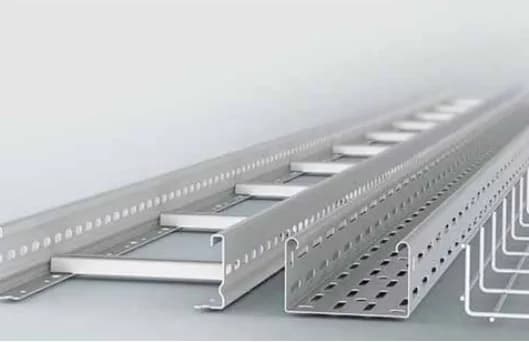 Sheet metal cable ladders and trays
