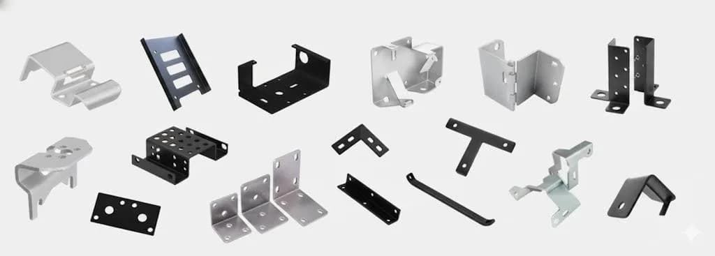 Stamped parts: plates, clamps and brackets